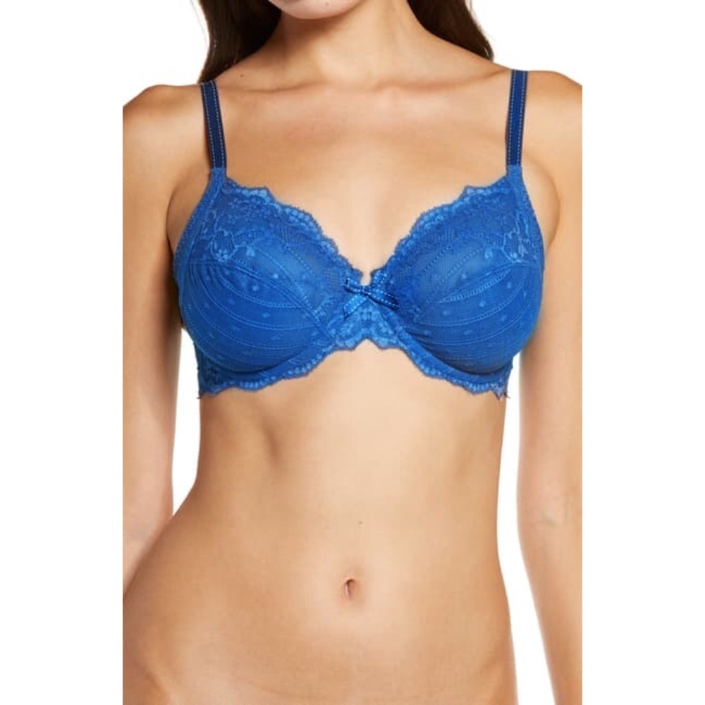Chantelle full coverage rive rauche lace bra mesh